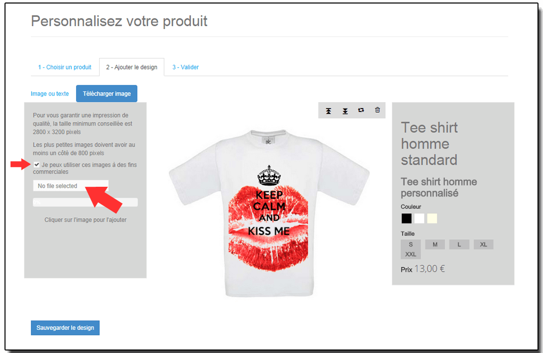 t shirt personnalisé pas cher