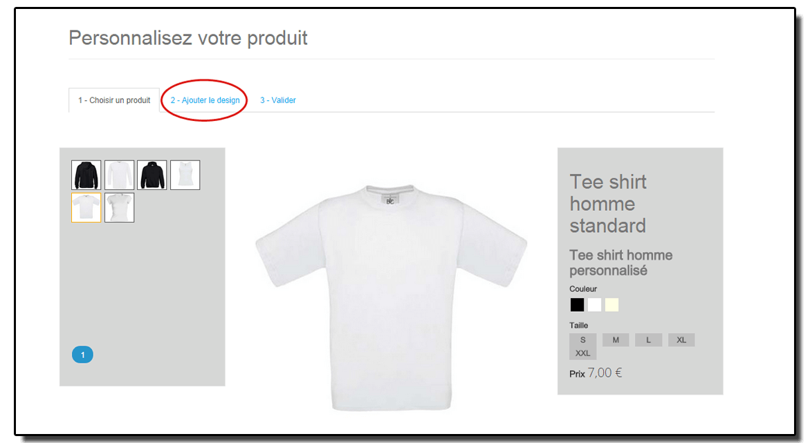 Faire son t-shirt personnalisé en quelques clics!