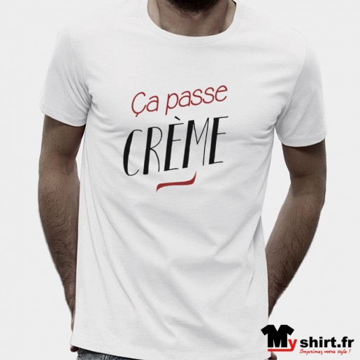 t shirt ça passe crème