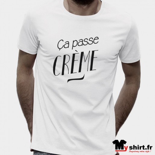 t shirt ça passe crème