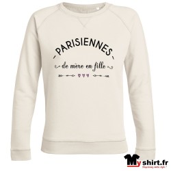 sweat shirt Parisiennes de mère en fille