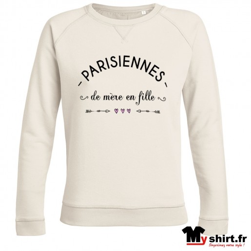 sweat shirt Parisiennes de mère en fille