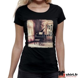 t shirt vintage piano