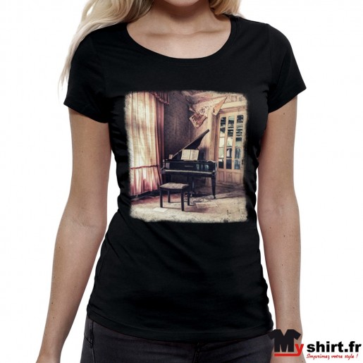 t shirt vintage piano