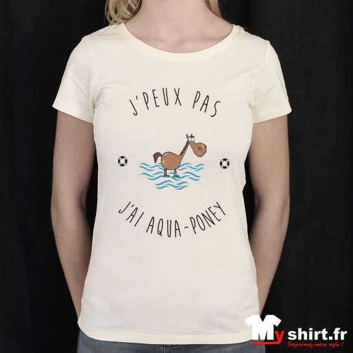 t shirt j'peux pas j'ai aqua poney