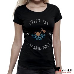 t shirt j'peux pas j'ai aqua poney