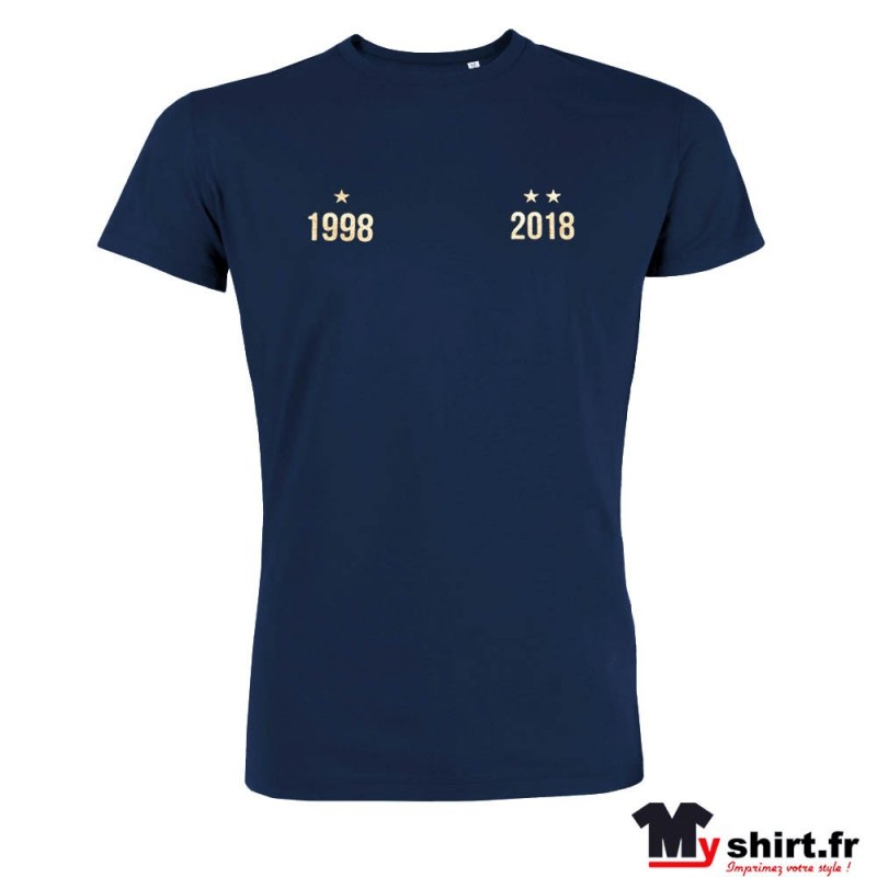 t shirt france 2 etoiles