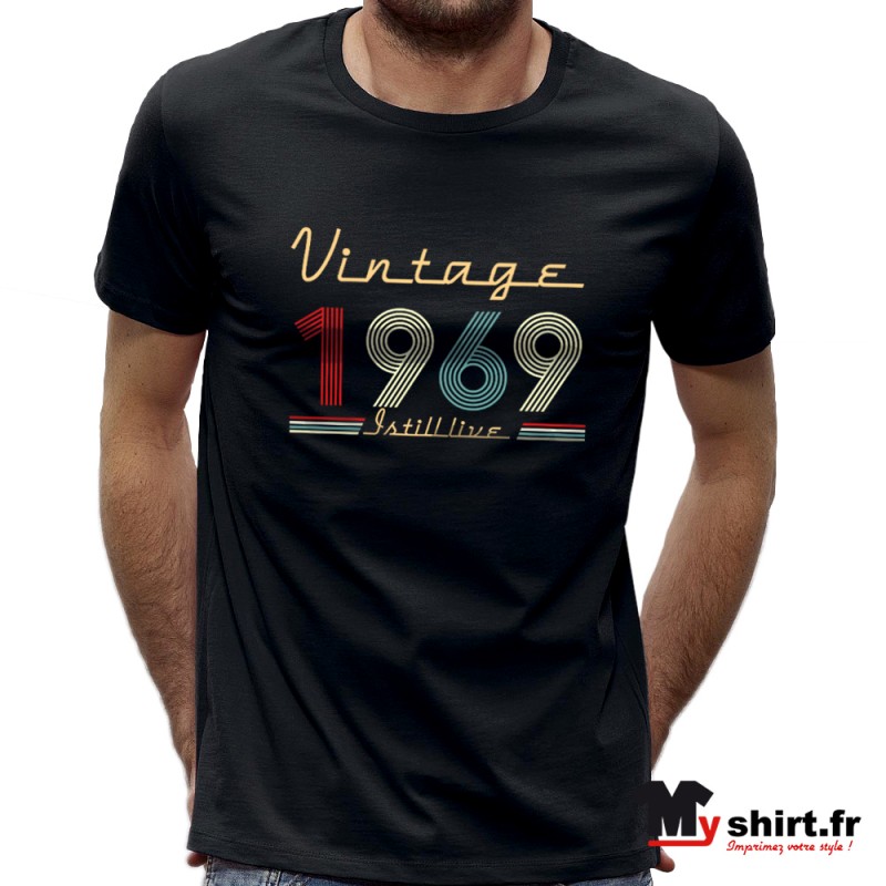 tshirt anniversaire homme vintage