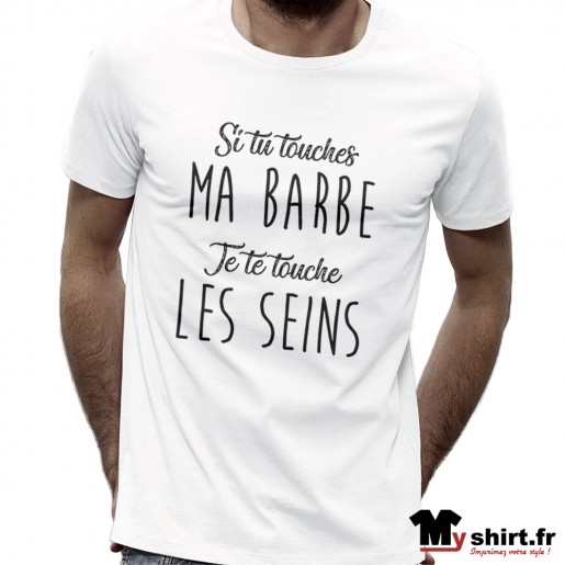 t shirt humour homme barbu