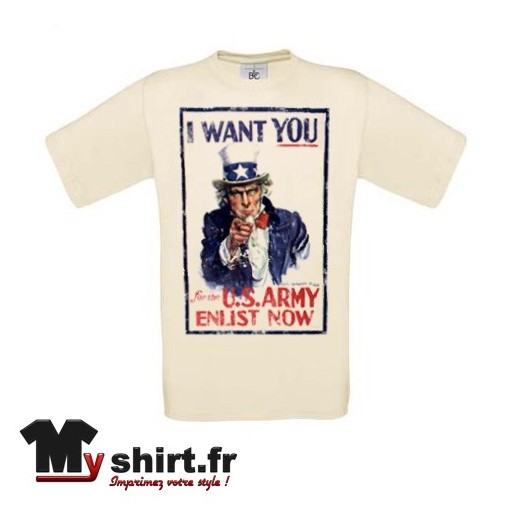 tee shirt vintage oncle sam i want you