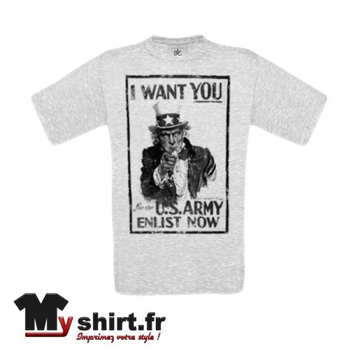 tee shirt vintage oncle sam i want you