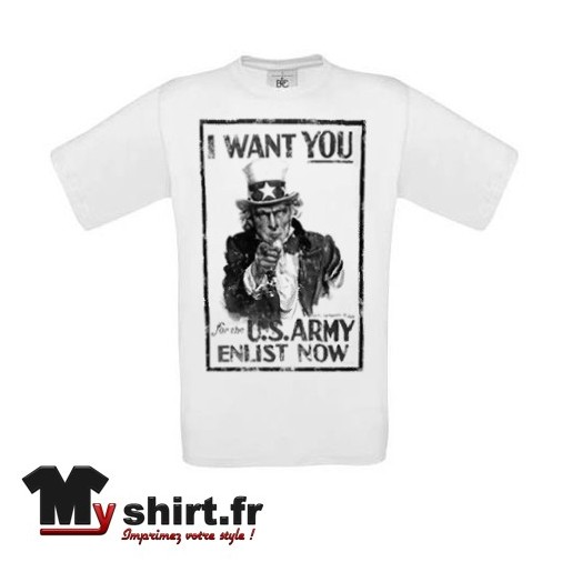 tee shirt vintage oncle sam i want you