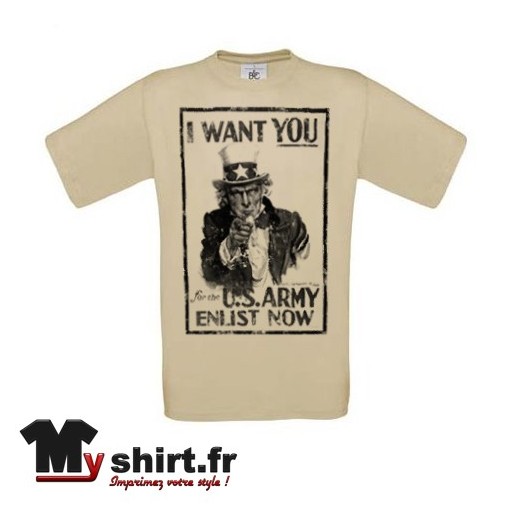 tee shirt vintage oncle sam i want you