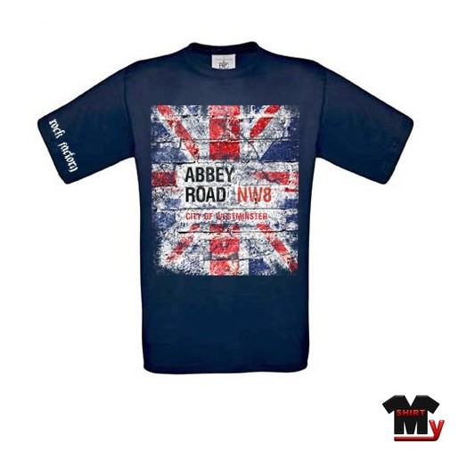 tshirt union jack abbey road