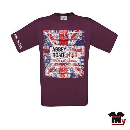 tshirt union jack abbey road