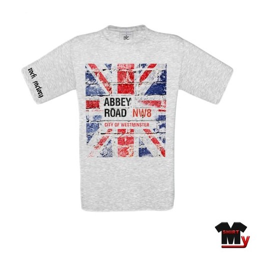 tshirt union jack abbey road