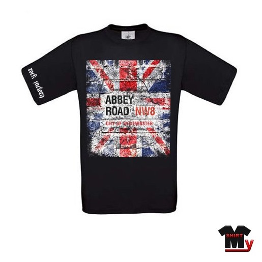 tshirt union jack abbey road