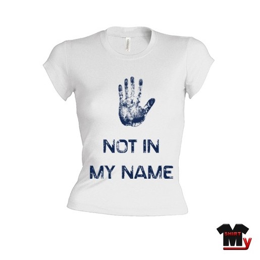 T shirt femme not in my name