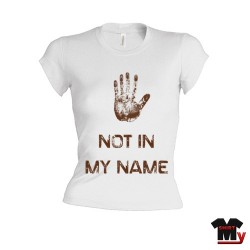 T shirt femme not in my name