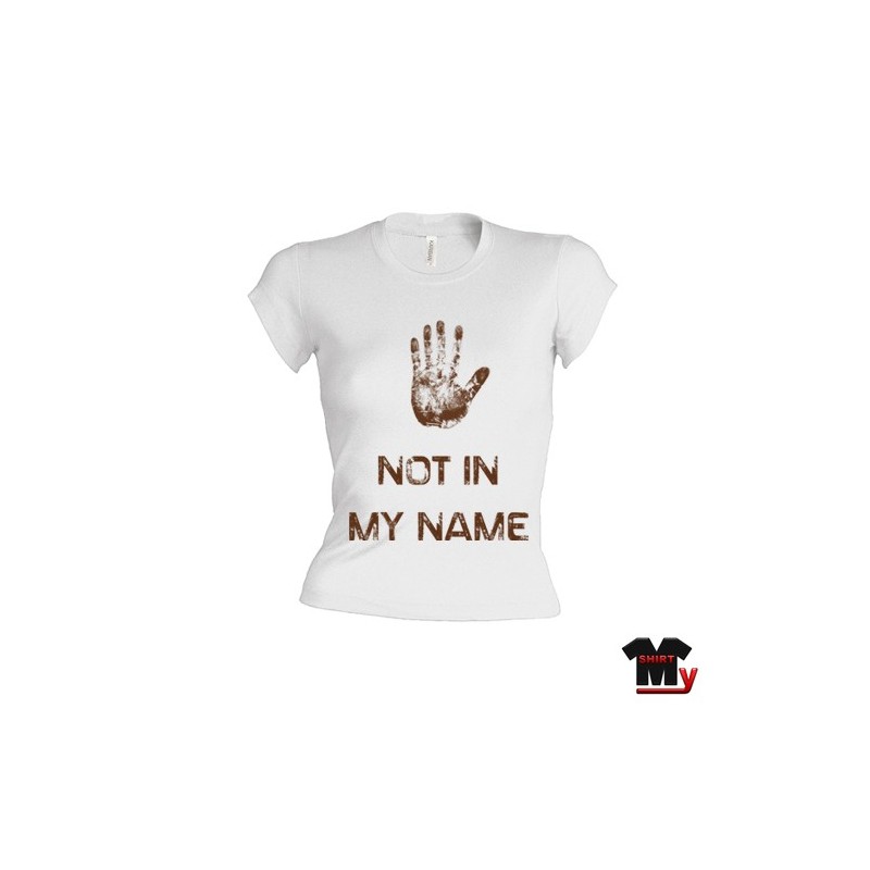 T shirt femme not in my name