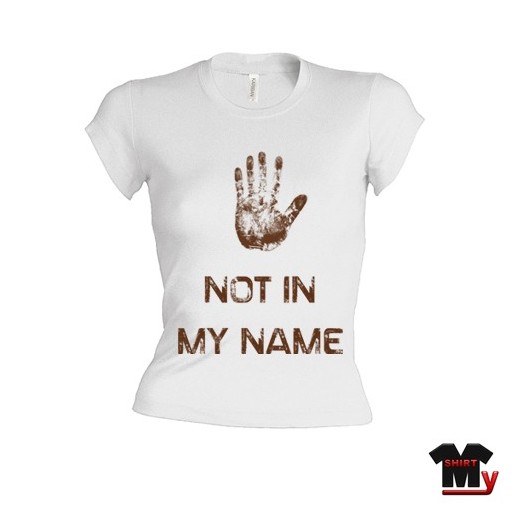 T shirt femme not in my name