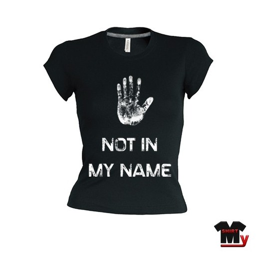 T shirt femme not in my name