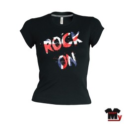 T shirt femme Rock on