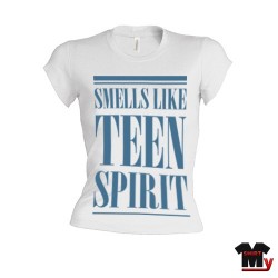 T shirt femme smells like teen spirit noir