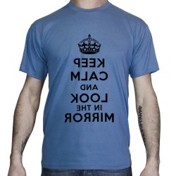 t shirt humour keep calm bleu ciel