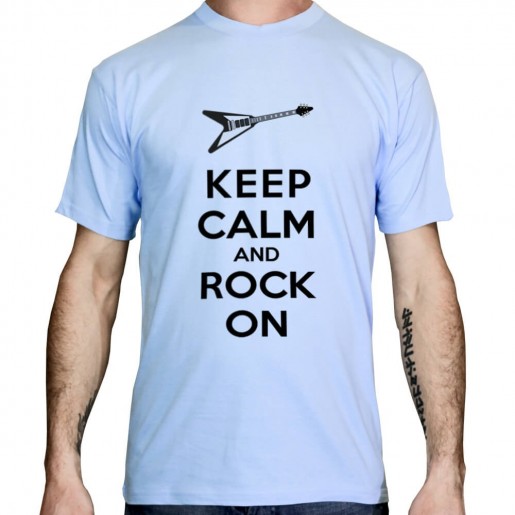 T-shirt-Keep-calm-and-Rock-on