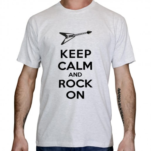 T-shirt-Keep-calm-and-Rock-on