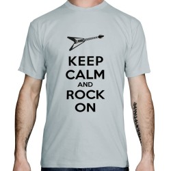 T-shirt-Keep-calm-and-Rock-on