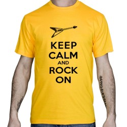 T-shirt-Keep-calm-and-Rock-on