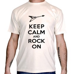 T-shirt-Keep-calm-and-Rock-on