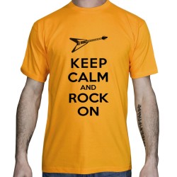 T-shirt-Keep-calm-and-Rock-on