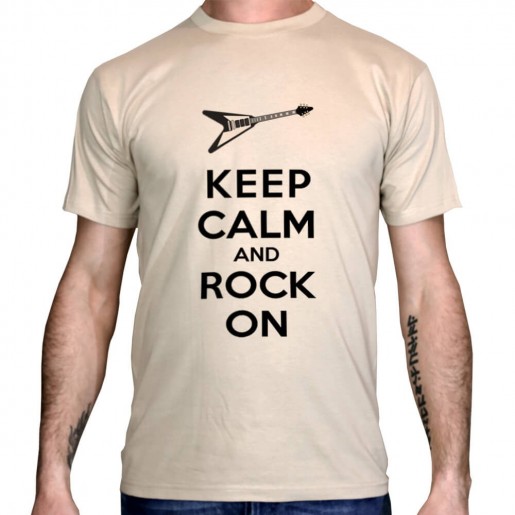 T-shirt-Keep-calm-and-Rock-on