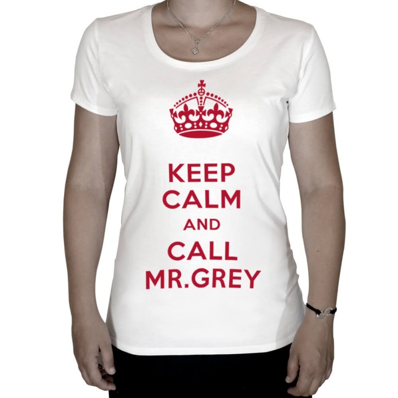 T-shirt-keep-calm-and-call-mr-grey-rouge