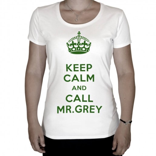 T-shirt-keep-calm-and-call-mr-grey-vert