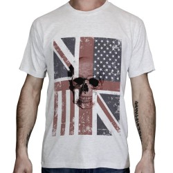 T-shirt-skull-Drapeau