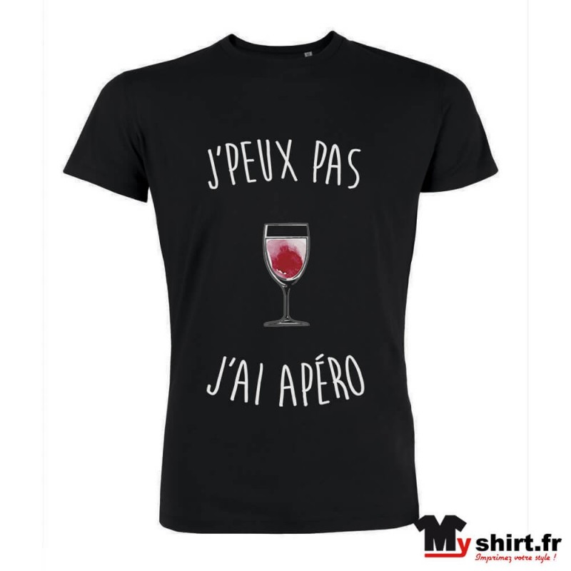 t shirt j peux pas j ai apero